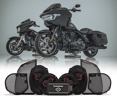 Introducing the 2025 lineup of Harley-Davidson powered by Rockford Fosgate Stage III speakers. Purpose-built for the 2023.5 and newer Street and Road Glide models.