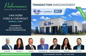 Performance Brokerage Services Advises Van Horn Automotive Group on the Sale of Van Horn Ford and Van Horn Chevrolet in Newhall, Iowa