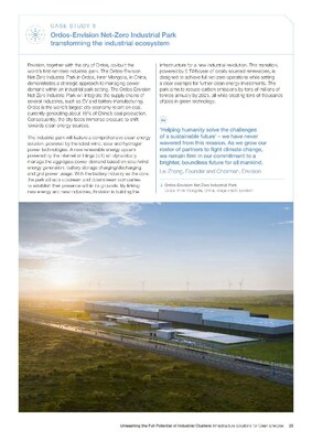 Ordos-Envision Net-Zero Industrial Park Featured by WEF for Three Consecutive Years