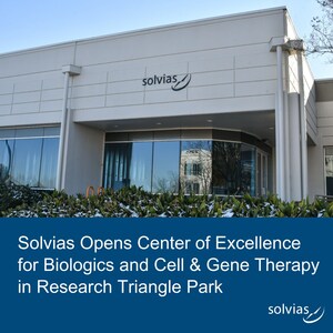 Solvias Opens Center of Excellence for Biologics and Cell &amp; Gene Therapy in Research Triangle Park