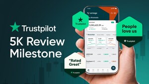 Vantage收獲Trustpilot上5000條評論，鞏固其可信賴交易平台聲譽