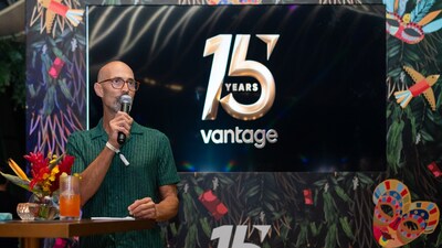 Guests were welcomed with a speech by Marc Despallieres, CEO of Vantage Markets (PRNewsfoto/Vantage)