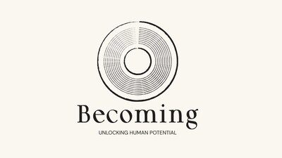 The official logo for Becoming, a transformative wellness and performance program designed to empower leaders through customized coaching and personal growth.