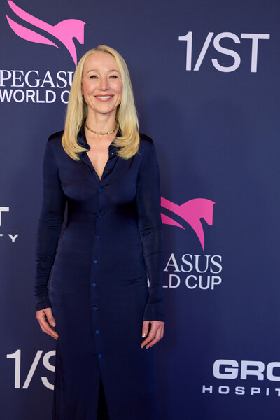 Belinda Stronach, Chairman and CEO, 1/ST Attends 2025 Pegasus World Cup at Gulfstream Park, credit Nathalie Gordon