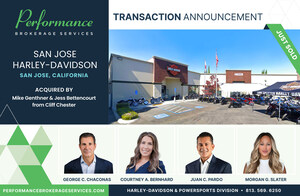 George C. Chaconas of Performance Brokerage Services Advises on the Sale of San Jose Harley-Davidson in California