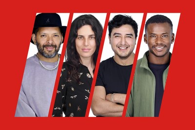 The 2025 Vilcek Prizewinners in Visual Arts from left to right: Guadalupe Maravilla, Selva Aparicio, Felipe Baeze, Jeffrey Meris