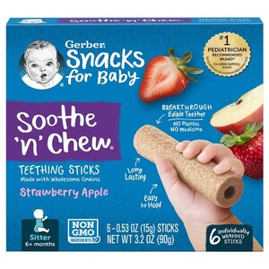 Gerber Products Company Announces Recall and Discontinuation of All Batches of Gerber® Soothe N Chew® Teething Sticks Due To Choking Hazard
