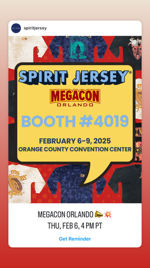 Spirit Jersey® Brings Augmented Reality and Exclusive Limited-Edition Collectible to MEGACON Orlando 2025