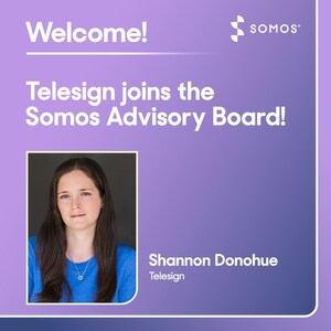 Somos, Inc. Announces the Appointment of Telesign's Shannon Donohue to its Advisory Board