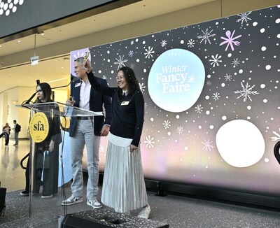 SFA President Bill Lynch and SFA Board Chair Nona Lim at the First Night Celebration.