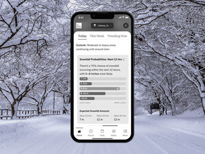 The Weather Channel App Launches Probabilistic Snowfall Feature To Help Premium Users Prepare for Winter Weather With More Confidence
