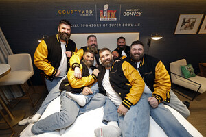 Marriott Bonvoy &amp; Courtyard by Marriott Blitz the French Quarter with Jason Kelce Lookalikes to Give Away Ultimate Football Prize