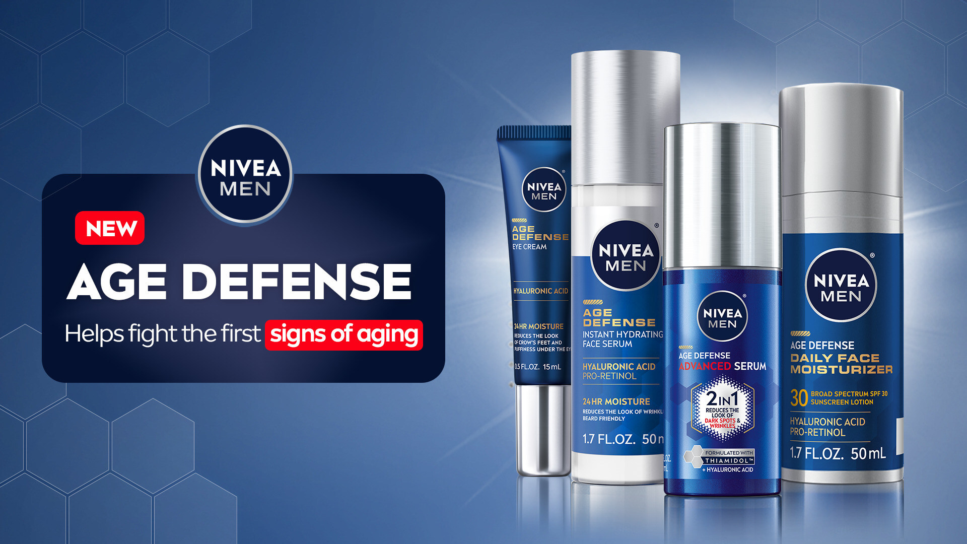 NIVEA MEN Debuts Revolutionary Face Care with NEW Age Defense Line