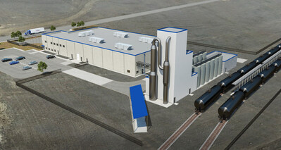 Digital rendering of Coast Packing Company’s new Edible Oils 
Refinery and Packaging Facility, located at 9400 Centerport Blvd. (PRNewsfoto/Coast Packing Company)