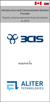 Tequity's Client, 3CIS, Acquired by Aliter Technologies