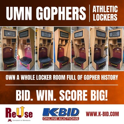 Exclusive Auction of University of Minnesota Athlete Lockers, Giving Fans a Chance to Own a Piece of Gopher History - Hosted by K-BID
