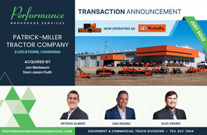 Performance Brokerage Services Advises on the Sale of Patrick-Miller Tractor Company in Many and Natchitoches, Louisiana