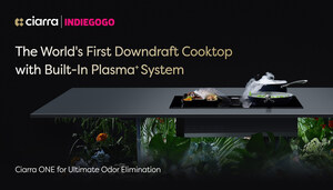 Ciarra ONE: The World's Thinnest Downdraft Cooktop with the First Built-In Plasma⁺ System for Superior Odor Elimination