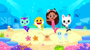 Pinkfong's Baby Shark Celebrates 10 Years in 2025 with DreamWorks Animation's Gabby's Dollhouse Collaboration