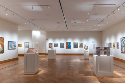 Interior gallery of the Hampton University Museum.
