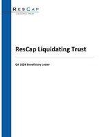 ResCap Liquidating Trust Announces Posting of Q4 2024 Financial Statements