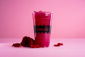 ROSES ARE RED ... AND DELICIOUS TOO! CLEAN JUICE CELEBRATES VALENTINE'S DAY WITH NEW ROSE WATER-BASED JUICE