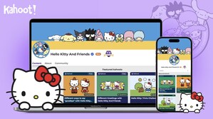 Kahoot! announces a new collaboration with Hello Kitty and other Sanrio characters to provide free educational learning games that support the development of future-ready skills among children and lifelong learners
