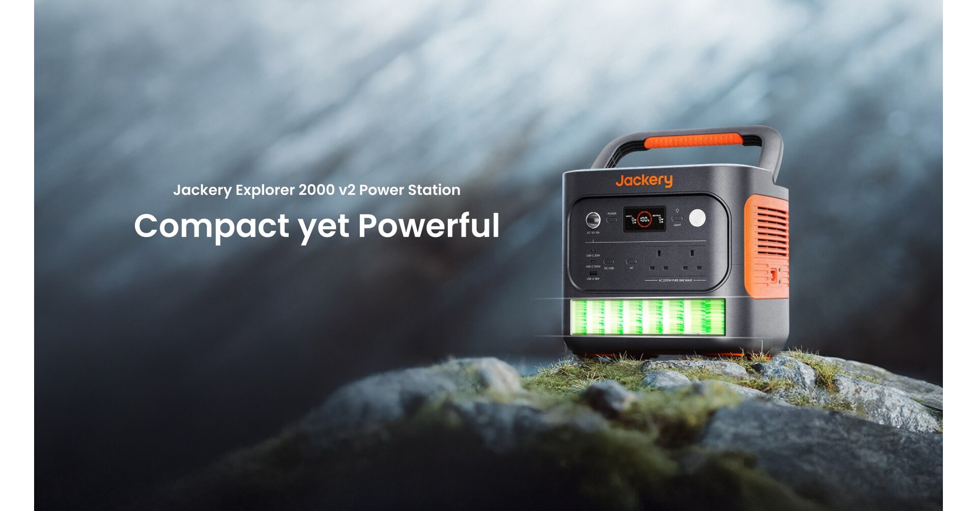 Lightest Power Station in Its Class: Jackery Explorer 2000 v2 with 2 kWh,  Cell-to-Body Technology, and Fast Charging
