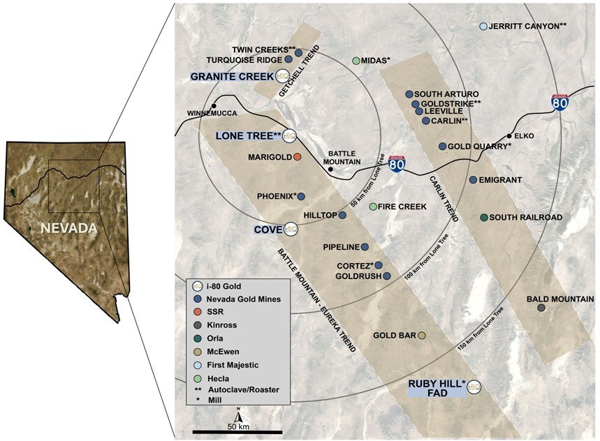 Figure 3: Cove Regional Map (CNW Group/i-80 Gold Corp)