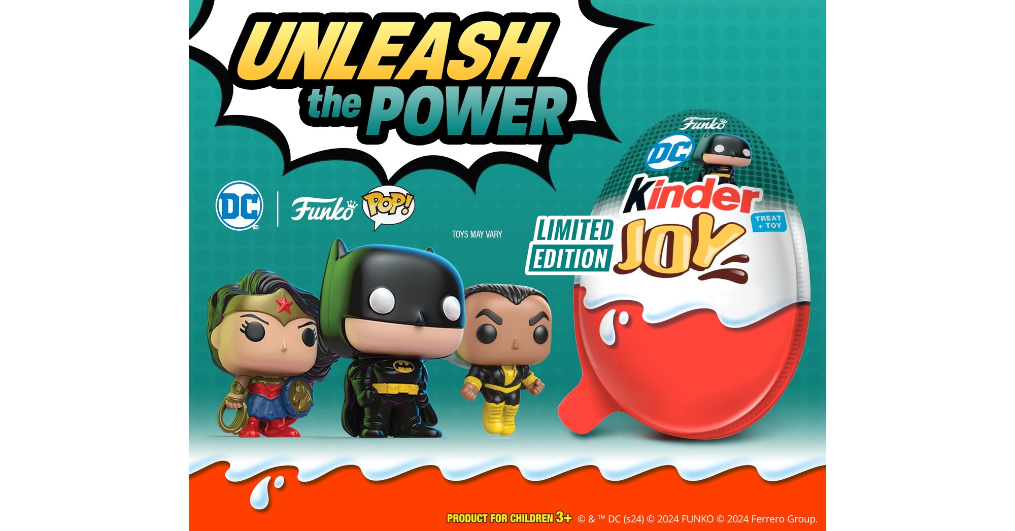 Kinder Joy® and Kinder® Chocolate Pair with DC and Funko for New  Limited-Edition Collections