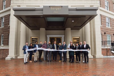 From Left:
Josh Schwartz, Omega Healthcare Investors; Shani Walter, Omega Healthcare Investors; Vikas Gupta, Omega Healthcare Investors; Bradley Cambridge, BBB; Tom Sawyer, Turner Construction; James Adams, Maplewood Senior Living/Inspir; Tom Gaston, Maplewood Senior Living/Inspīr; Tim Cox, Inspīr Embassy Row; Shane Herlet, Maplewood Senior Living/Inspīr; Gary Steen, DC Fire and EMS; Rebecca Meyer, BBB; Jill Cavanaugh, BBB; Jeremy DeSane, DeSane Group; Rence W. Gill, BBB