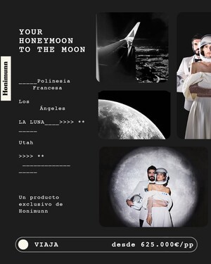 Quererse hasta la Luna y más allá ahora es posible: Honimunn lanza la primera luna de miel a la Luna.