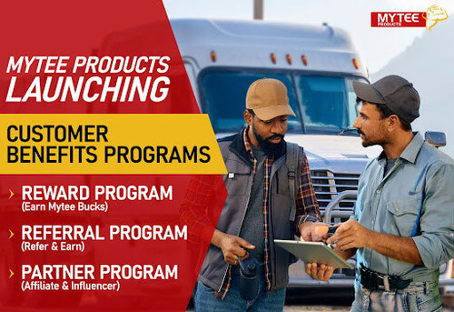 Mytee Products launches Mytee Bucks, Referral, and Partner Programs to reward truckers and build community.