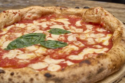 Pizza Margherita with Red Gold Tomatoes from Europe.