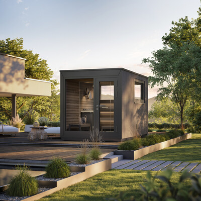 The new TARAS luxury outdoor sauna by KLAFS U.S.