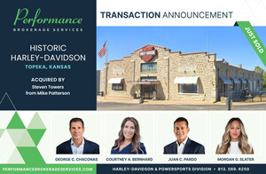 After 75 Years, George C. Chaconas of Performance Brokerage Services Advises on the Sale of Historic Harley-Davidson in Topeka, Kansas