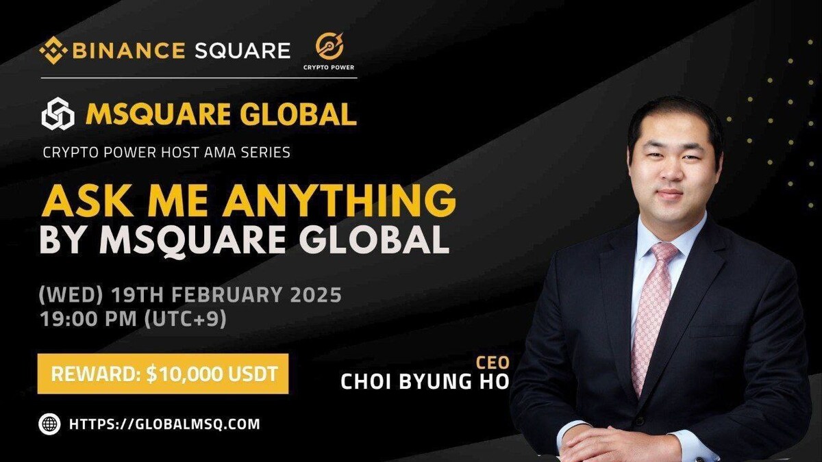 Participation in MSQUARE, Binance Live AMA (Ask Me Anything) linked to the  real economy platform