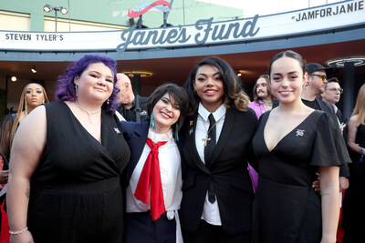 (L-R) Jaiden Santos, Lucy Langley, Kalina Montani and Jett Duval attend the 6th Jam For Janie GRAMMY Awards Viewing Party Presented By Live Nation at the Hollywood Palladium on Feb. 2, 2025 in Los Angeles, California. (Photo by Araya Doheny/Getty Images for Janie's Fund)