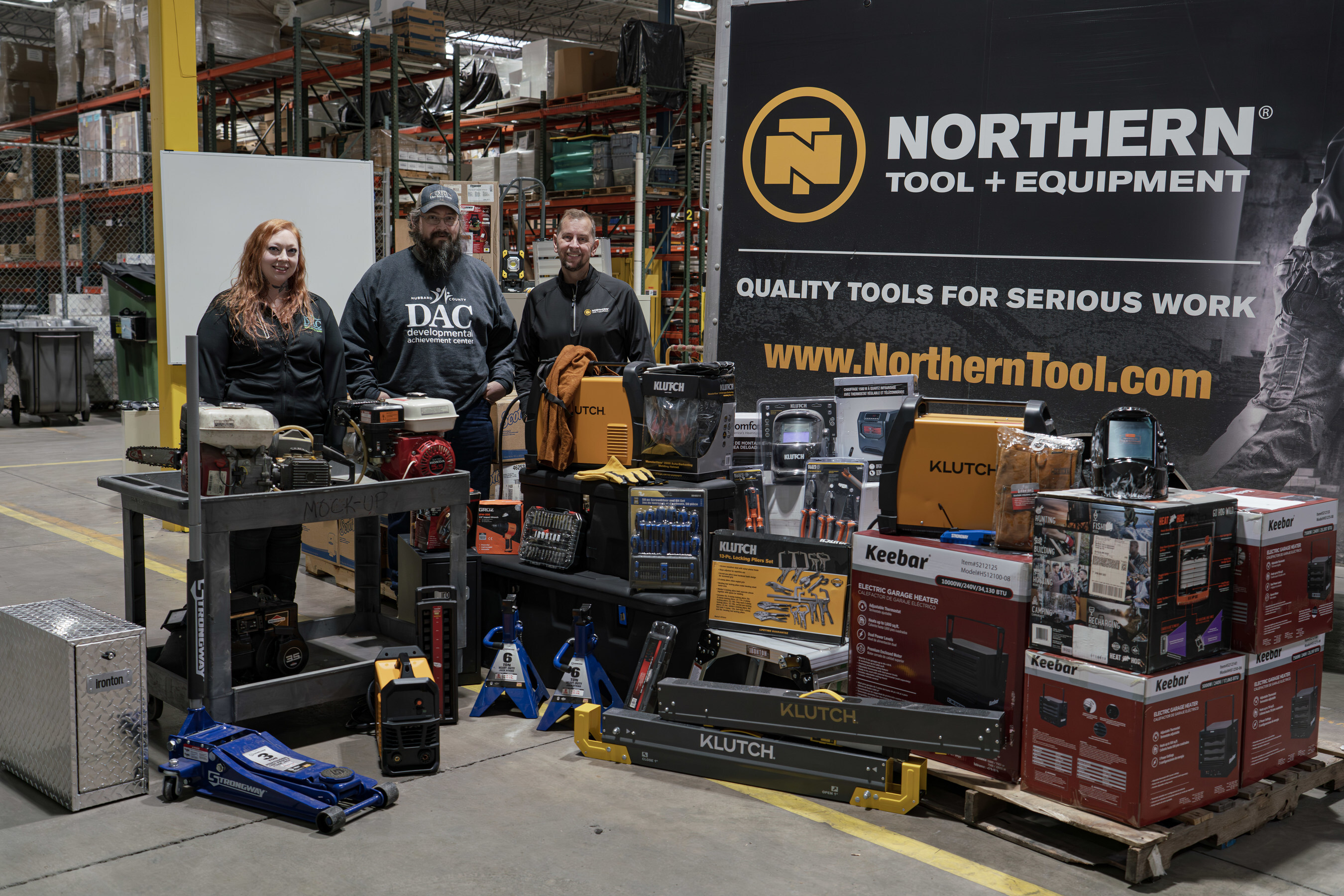 Northern Tool donates to Hubbard County.