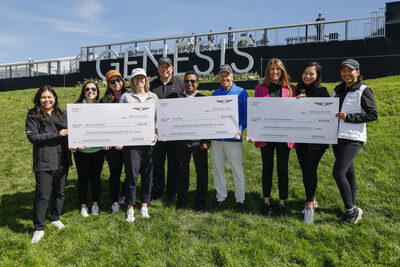 (left to right) Raelynn Blackwell, Genesis Motor America, Liz Wian, chief development officer, Girls on the Run International, Christina Bubuioc, sr. director of development, Girls on the Run International, Elizabeth Kunz, CEO, Girls on the Run International, Brandon Ramirez, director, corporate social responsibility, Genesis Motor America, Tedros Mengiste, COO, Genesis Motor North America, Bob Dow, vice president of advancement, First Tee, Jennifer Arnold, vice president of marketing & communications, U.S. Soccer Foundation, Ciara Calub, Genesis Motor America, Vanessa Perez, Genesis Motor America in San Diego on February 15, 2025 (Photo/Genesis).