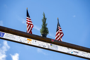 PMB with Riverside University Health System celebrate the topping-out on a $580 million behavioral health campus in Mead Valley, California