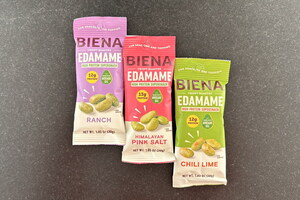 Biena's New Crispy Edamame Delivers More Protein Than Nuts and Eggs