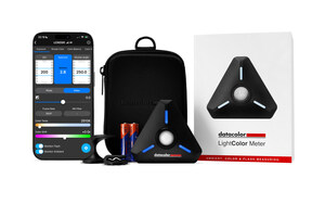 Introducing the Datacolor LightColor Meter. Measures All Types of Lighting + Color Temperature, Wirelessly. Streams Data to Your Phone in Real-Time Via Its Free App