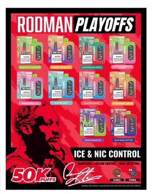 Dennis Rodman Launches Game-Changing Rodman Playoffs 50,000 Puffs  Disposable Vape
