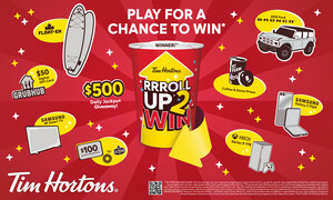 Tim Hortons U.S. Roll Up To Win® sweepstakes is back! Play through March 23 with a chance to win a 2025 Ford Bronco, a $500 Daily Jackpot, and more!