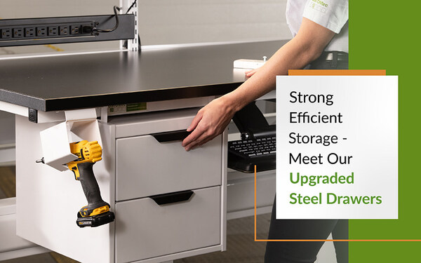 Upgraded Steel Drawers for Ergonomic Workstations