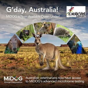 MiDOG Animal Diagnostics Expands to Australia with Exotic Vet Support Partnership
