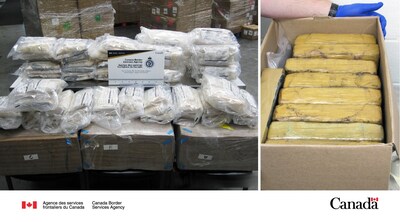 Des agents de l'ASFC saisissent un total 228 kg de stupéfiants illégaux au point d'entrée de Coutts lors de deux incidents distincts