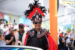 Two-Time Olympic Champion Félix Sánchez Shines at the 2025 Punta Cana Carnival