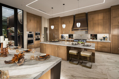 The luxury kitchen in The New American Home® showcases the high performance and precision of SKS’ award-winning built-in appliances.